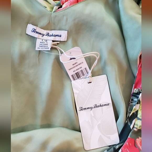 Tommy Bahama tropical floral strappy dress, size L - NEW - Picture 7 of 9